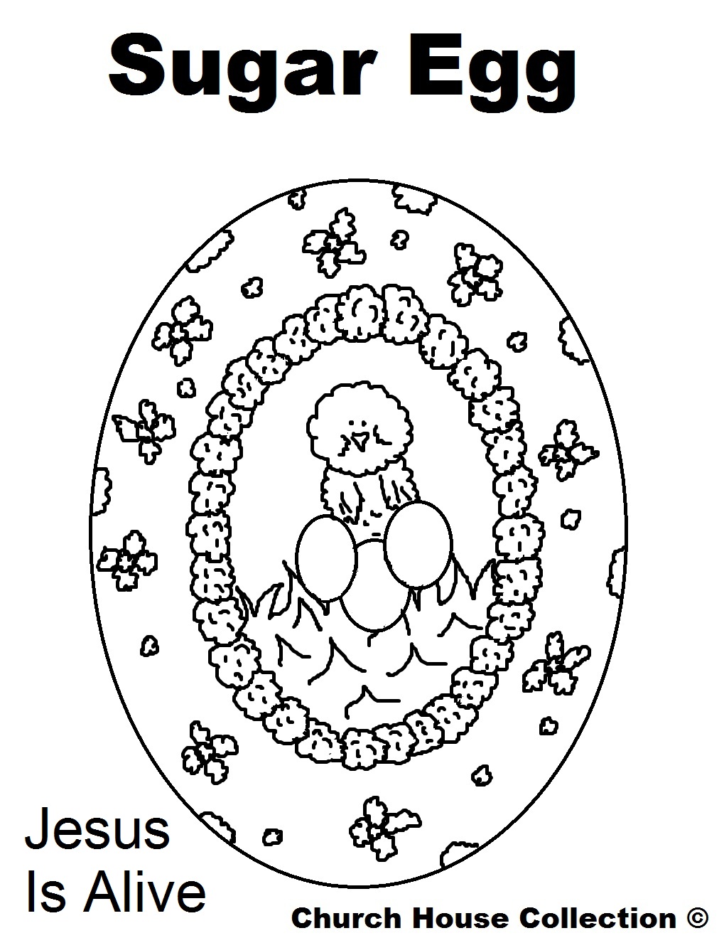 Easter Coloring Pages Jesus Is Alive